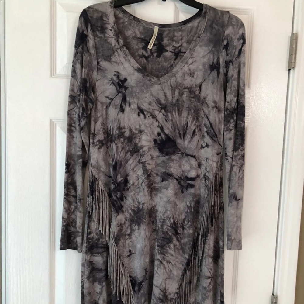 Tie dye T-shirt dress